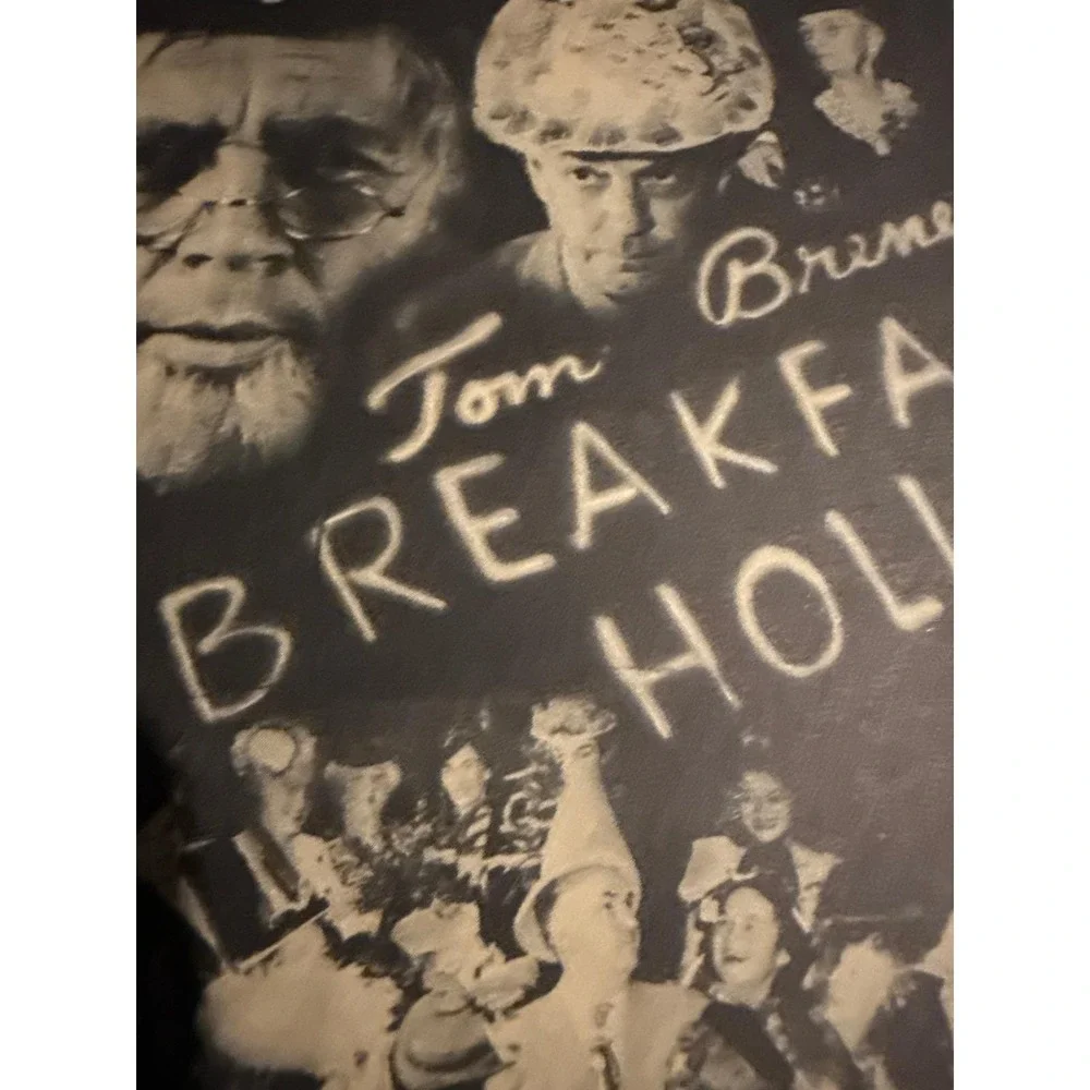 Breakfast in‎ Hollywood Souvenir Oversized Postcard Autograph Jack McElroy 1940s